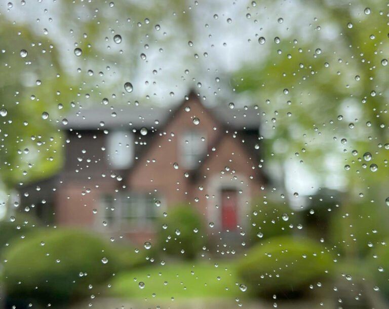 Pintar paredes de casa con lluvia