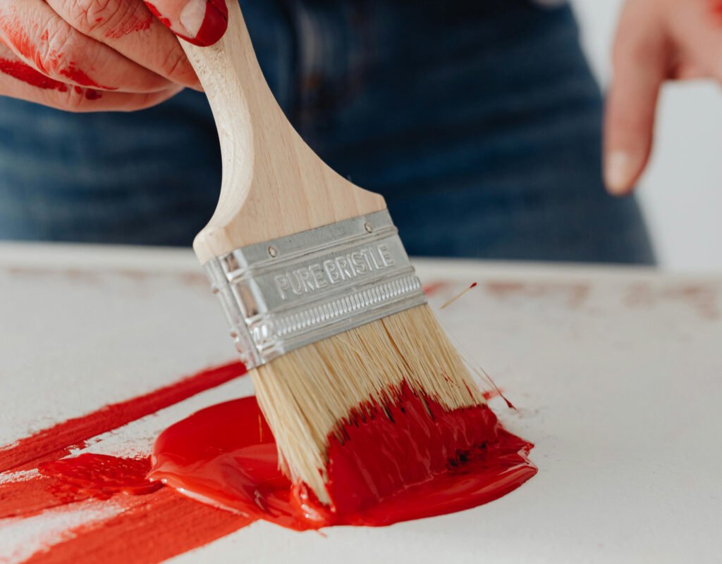 Pintura para plástico color rojo