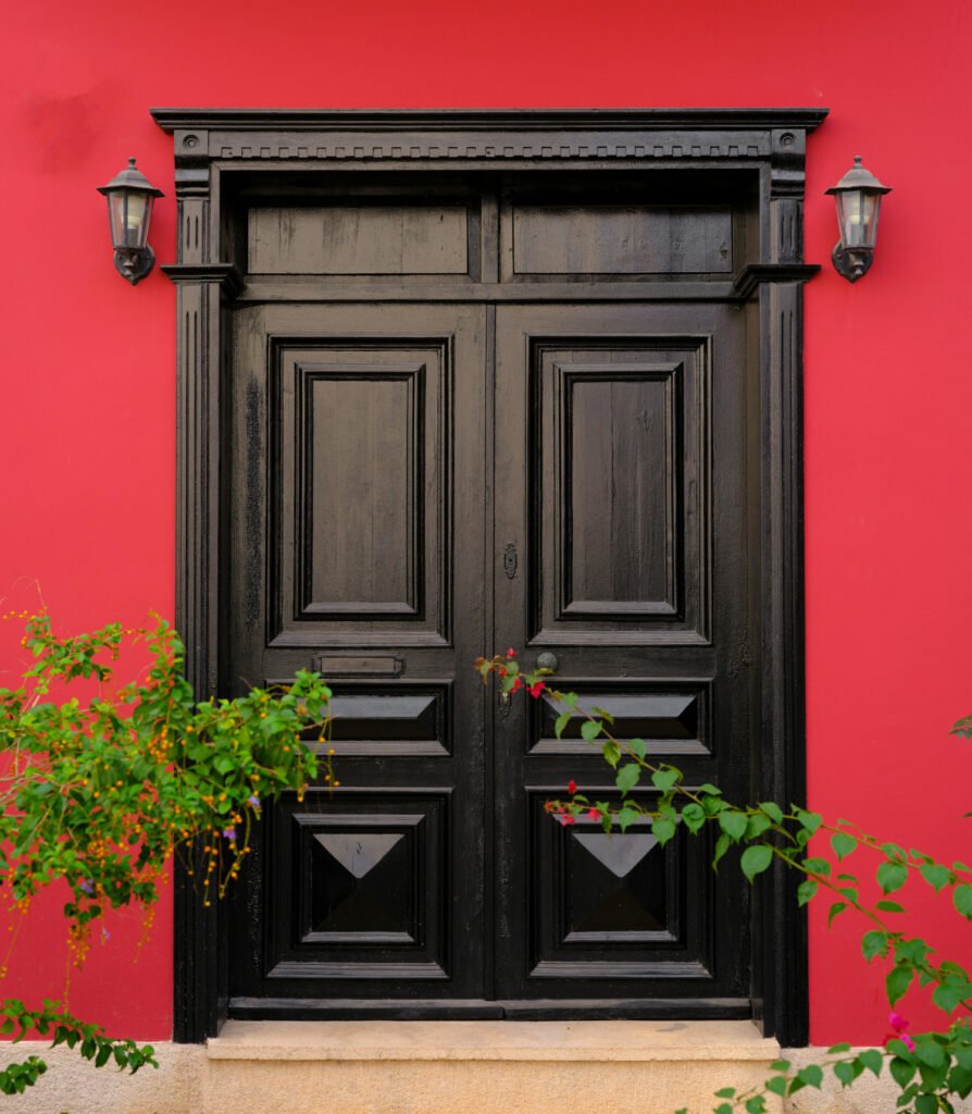 puerta de madera